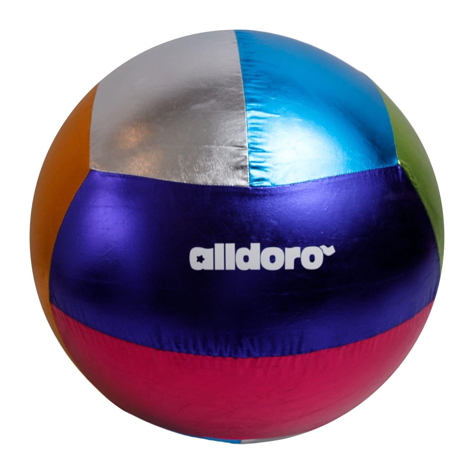 ALLDORO XXL Metallic-Ball Ø 60 cm - aufblasbarer, großer Spielball für Sport & Bewegung