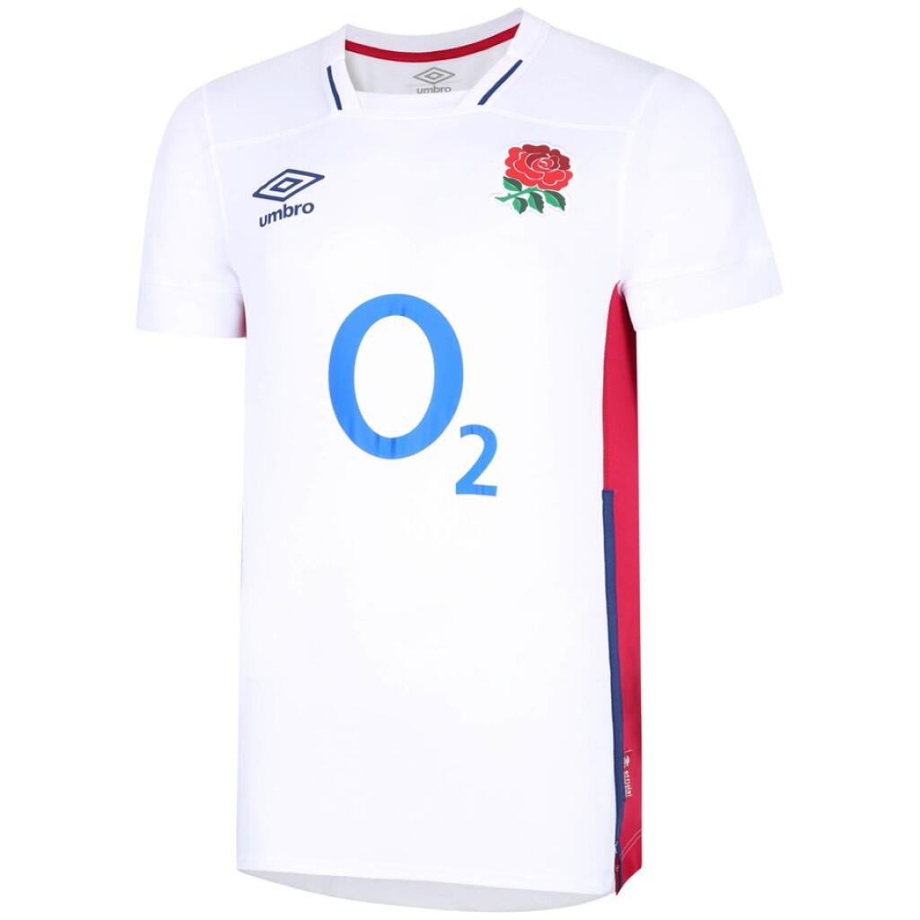 England Men's Rugby Shirt Umbro 21/22 Short Sleeve Home Jersey 2/3