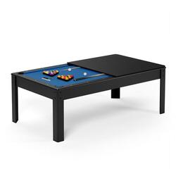 Billard Américain convertible table 8 places KITBILL 226,5 x 126,5 x 80 cm-Noir