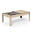 Amerikaanse biljarttafel omvormbare tafel 8 plaatsen -226,5 x126,5 x80 cm-Beige