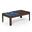 Amerikaanse biljarttafel omvormbare tafel 6 plaatsen -206,5x 116,5 x80 cm-Bruin