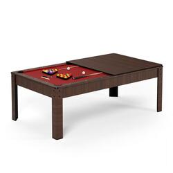 Billard Américain convertible table 8 places KITBILL 226,5 x126,5 x 80cm-Marron