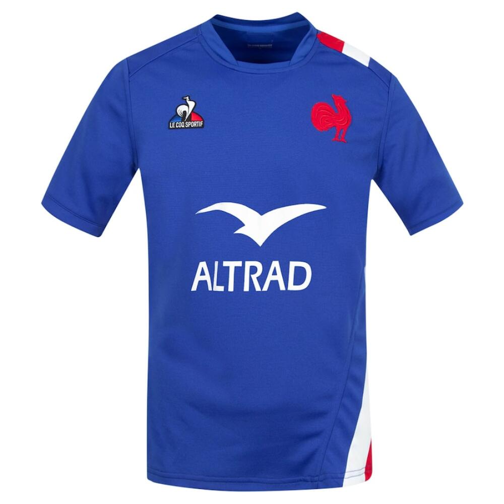 France Rugby Men's Shirt Le Coq Sportif Cobalt Short Sleeve 2/3