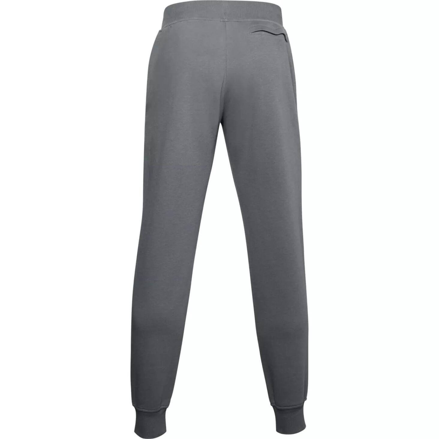 Under Armour Men's Joggers UA Rival Cotton Grey Sweatpants 2/3