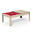 Billard Américain convertible table 6 places KITBILL- 206,5 x 116,5 x 80-Beige