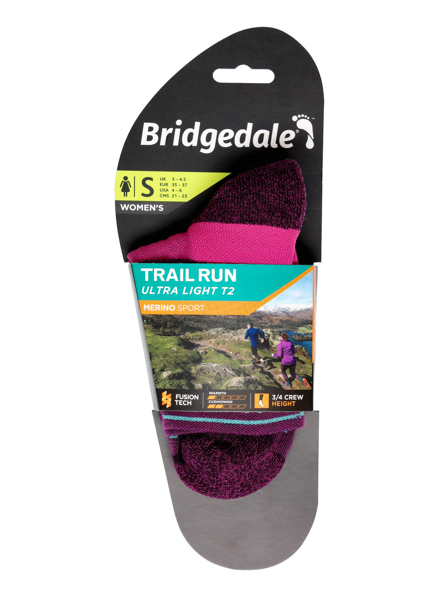 Bridgedale - Chaussettes de sport ultralégères en laine mérinos pour femmes 6/6