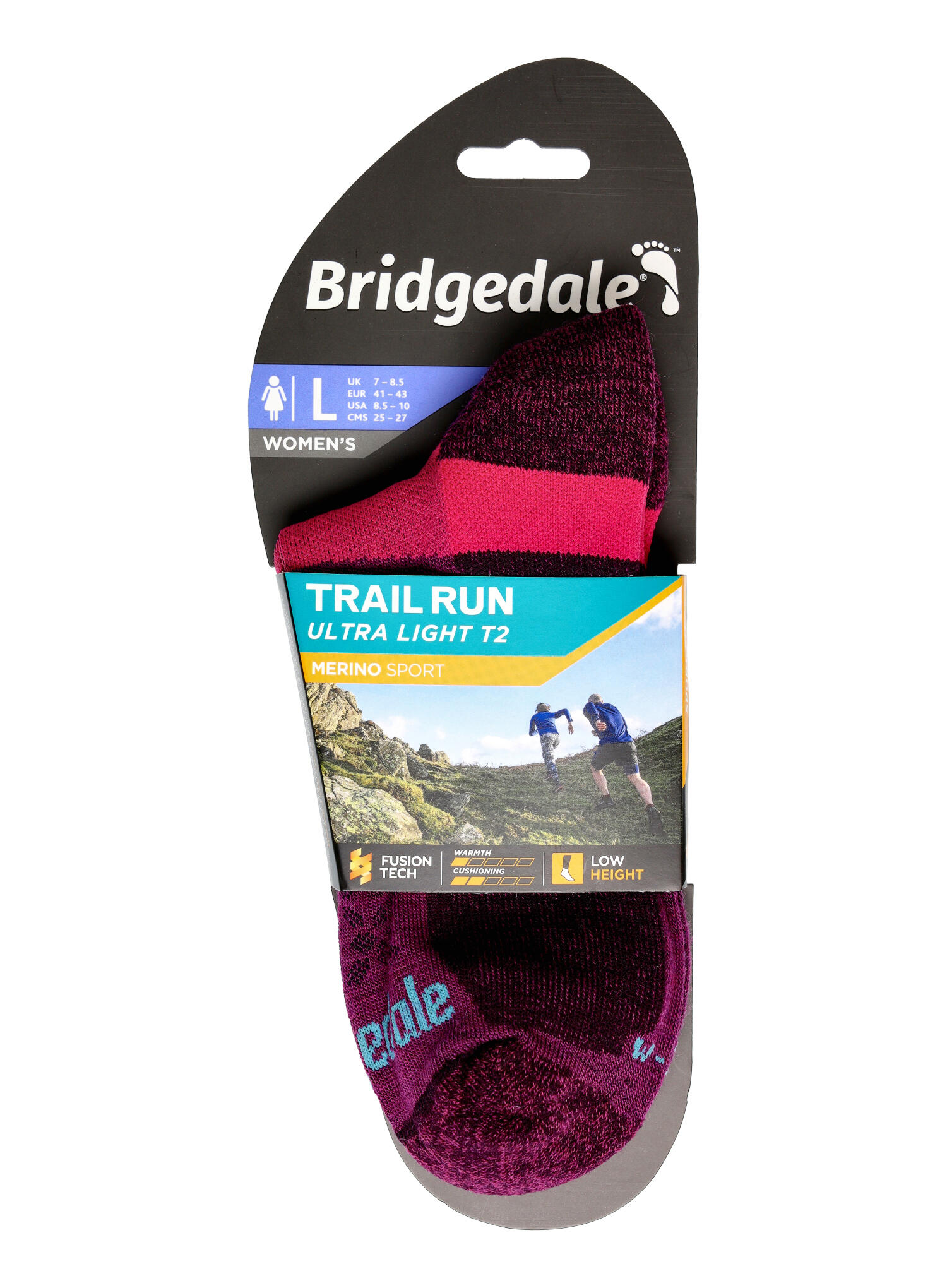TRAIL RUN Ultralight T2 Merino Sport Low Women's - Damson 6/6