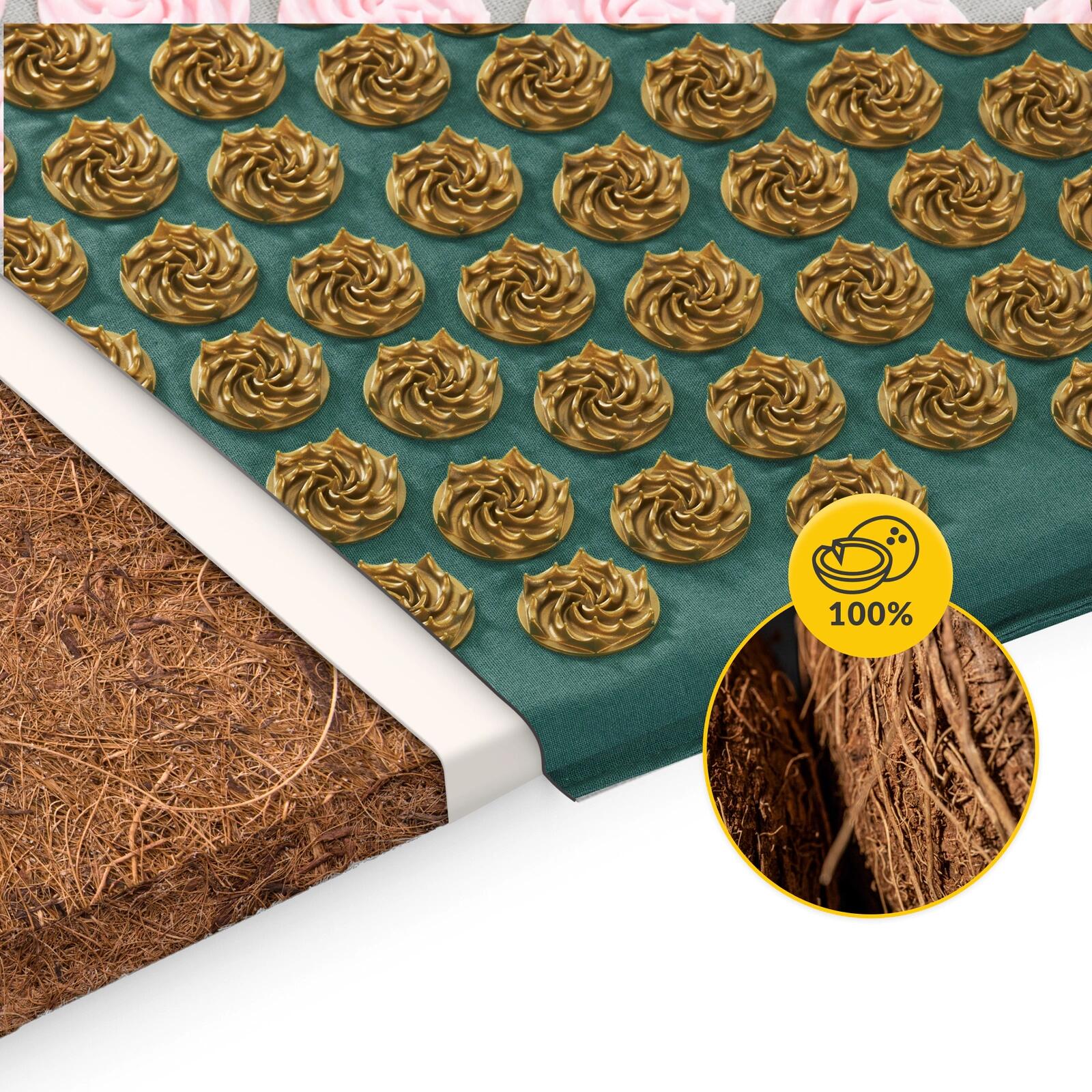 Mata do akupresury prozdrowotna 4FIZJO ECO z poduszką 4/7
