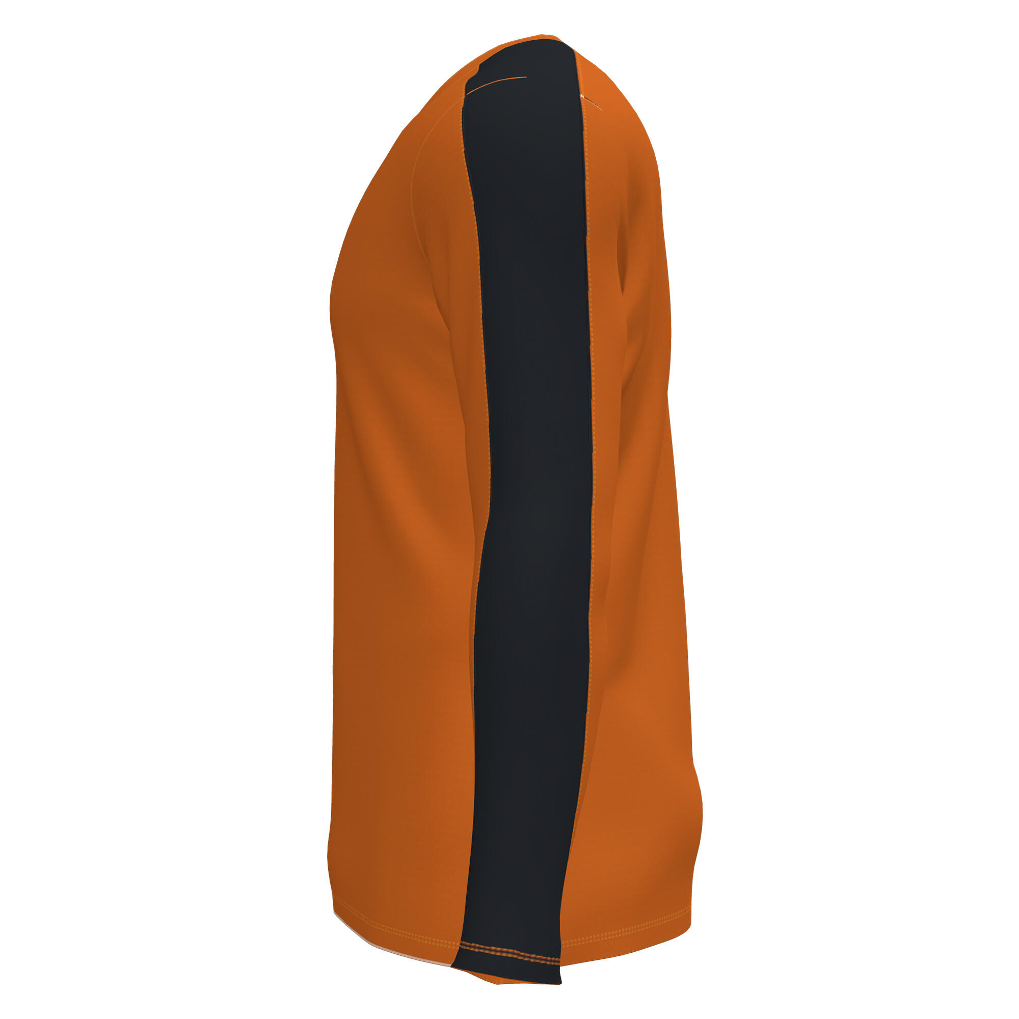 Camiseta Manga Larga Fútbol Hombre Joma Academy III Naranja 3/4