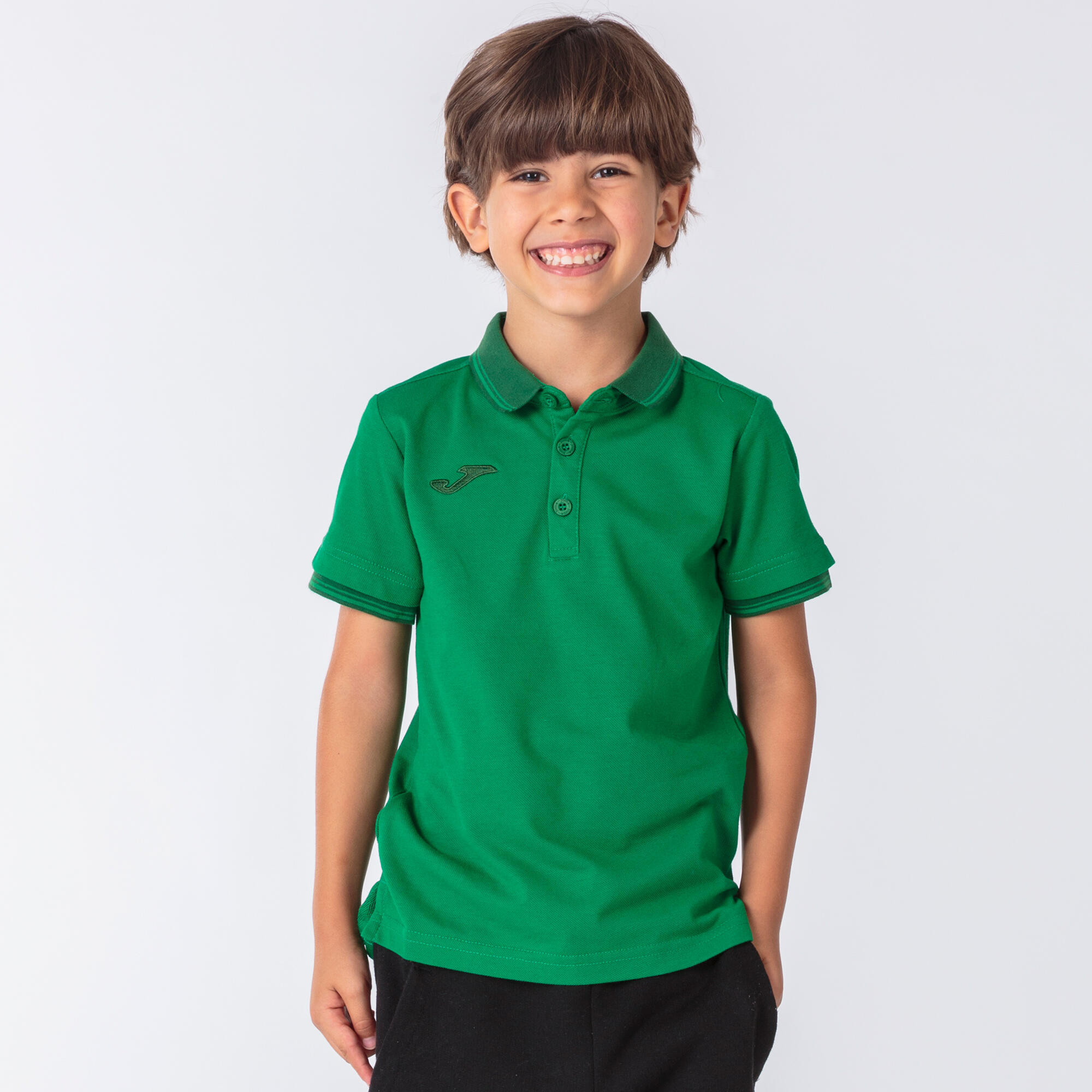 Polo Manga Corta Niños Joma Bali II Verde 2/5