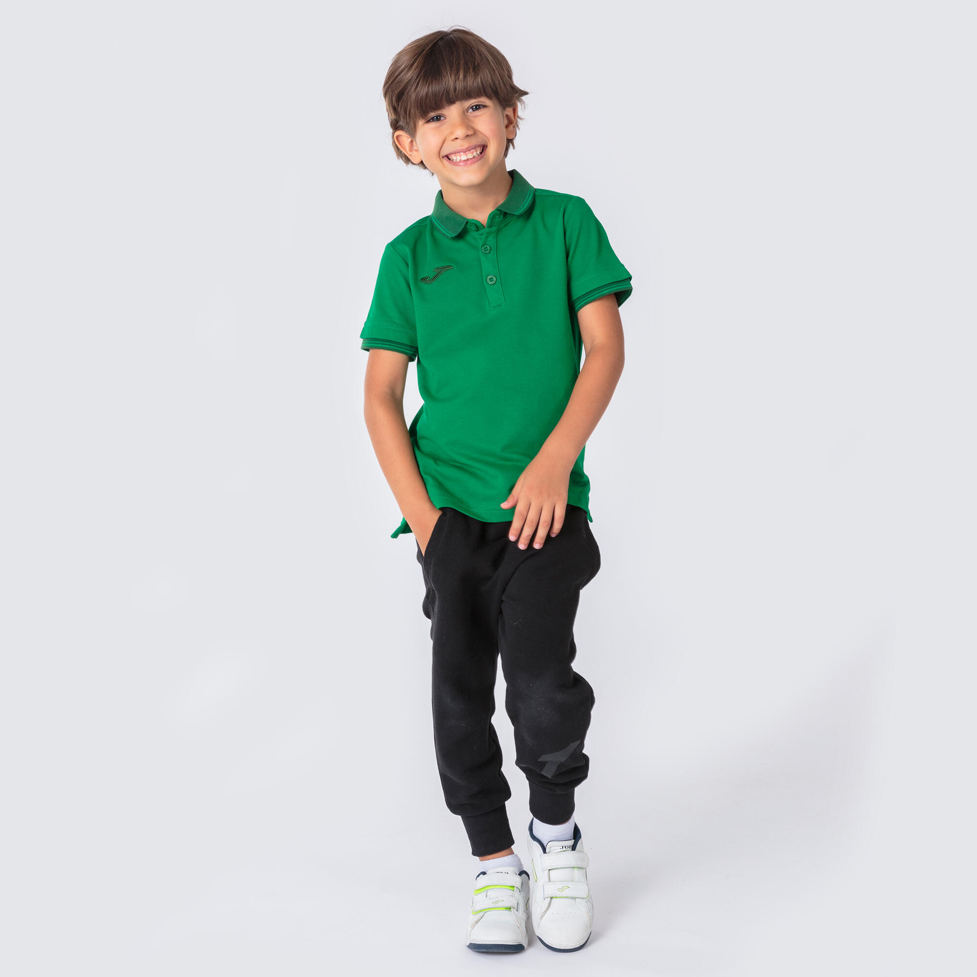 Polo Manga Corta Niños Joma Bali II Verde 4/5