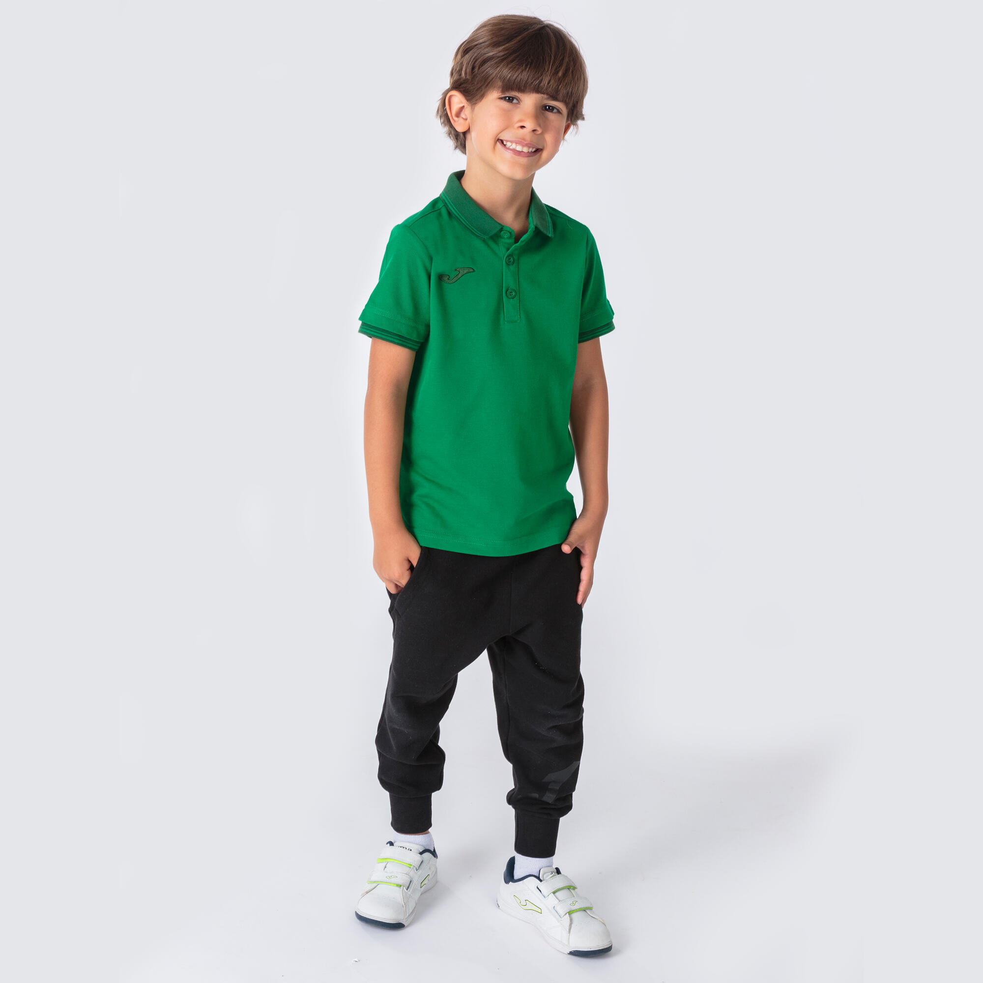 Polo Manga Corta Niños Joma Bali II Verde 5/5
