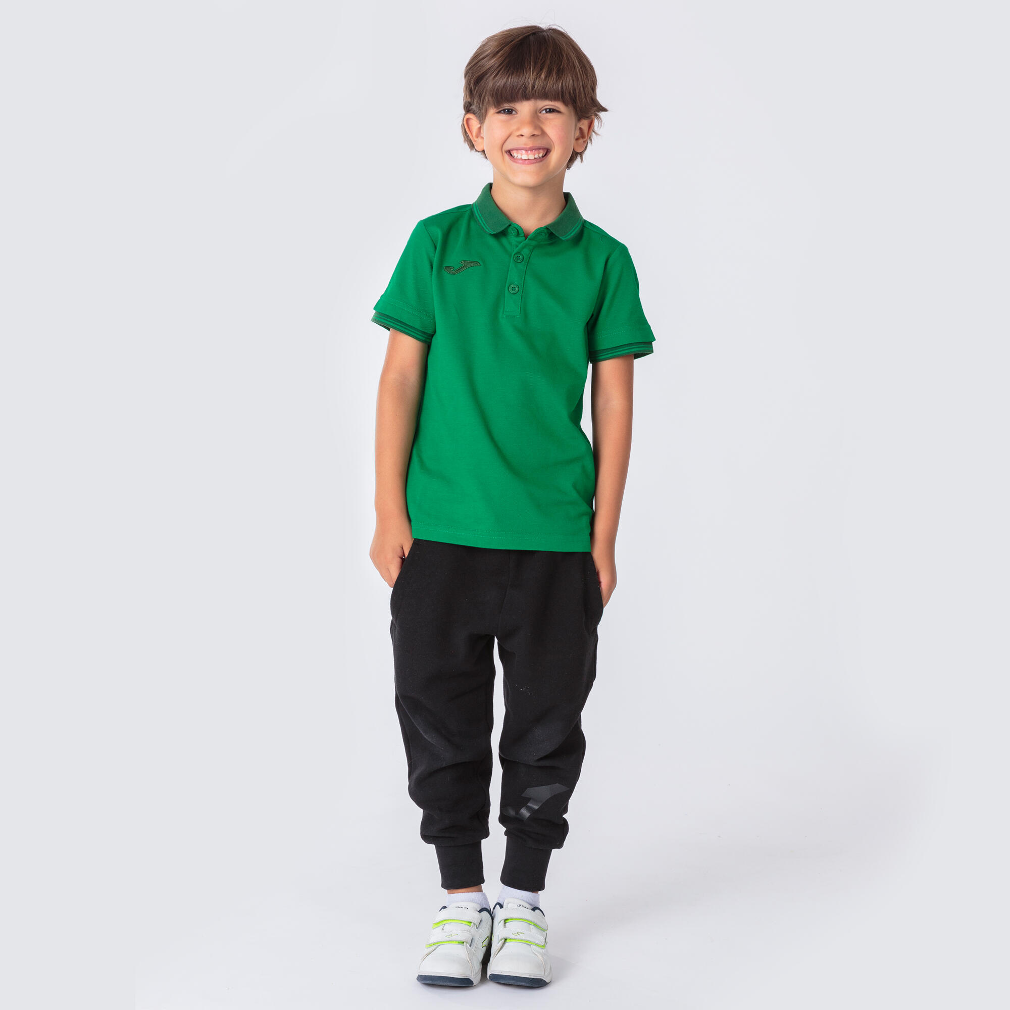 Polo Manga Corta Niños Joma Bali II Verde 3/5