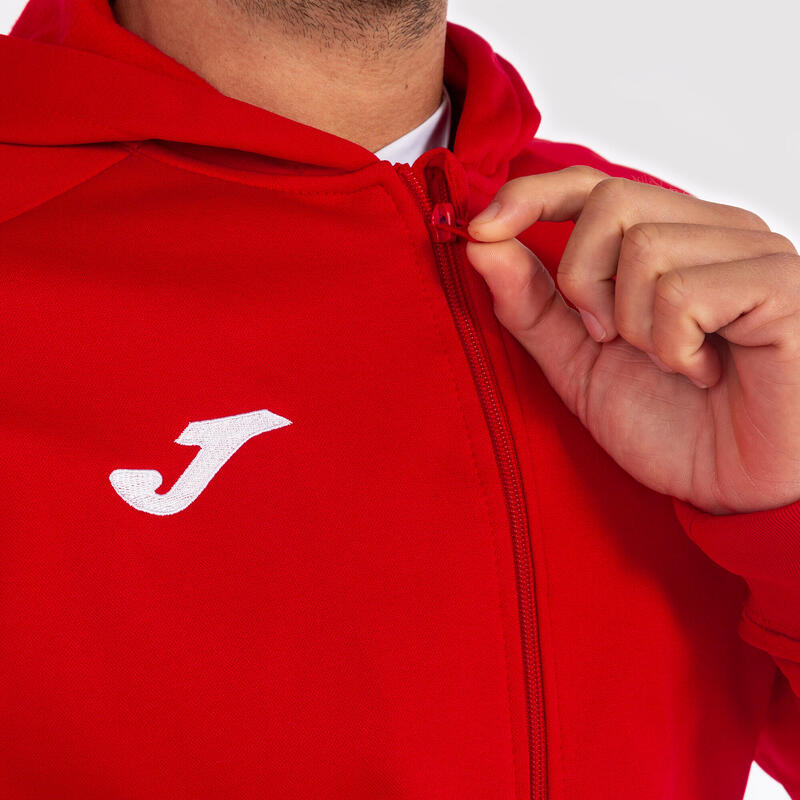 Férfi pulóver, Joma Menfis Hoodie, piros