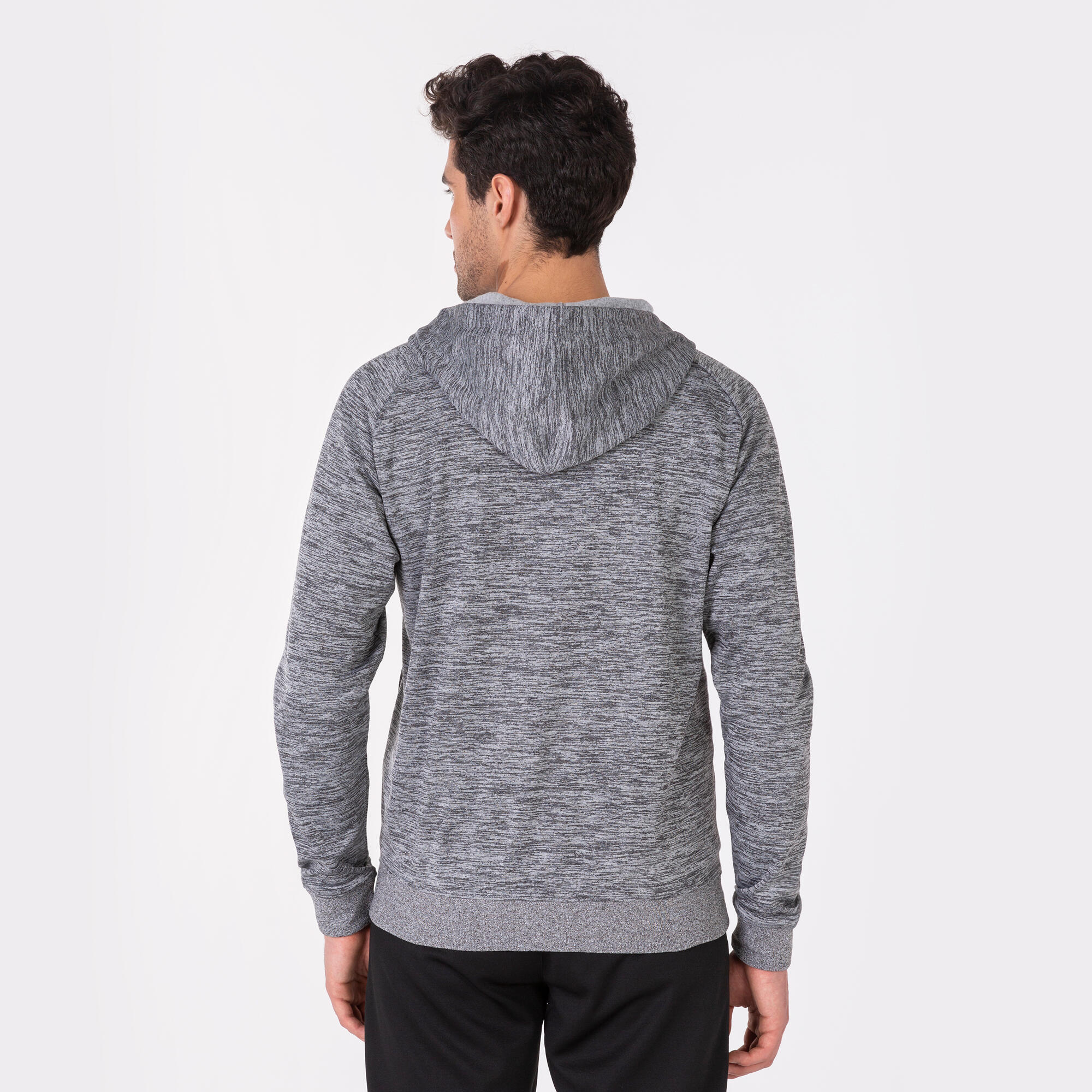 Chaqueta Con Capucha Fútbol Niños Joma Menfis Gris Melange 3/7