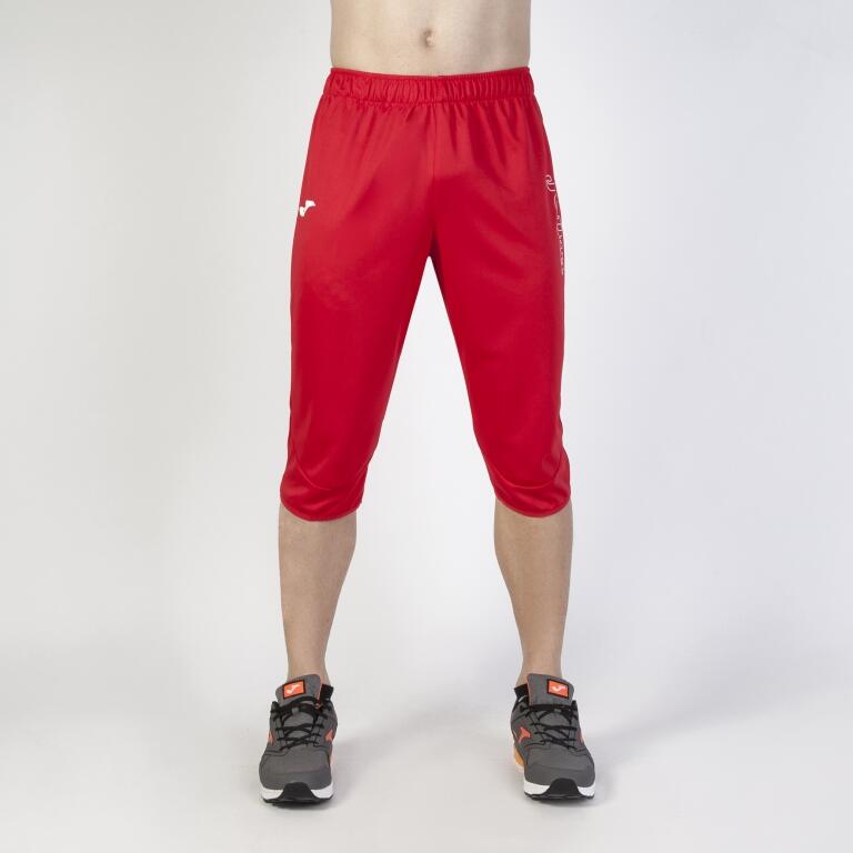 Pantalón 3/4 Fútbol Hombre Joma Vela Rojo 2/3