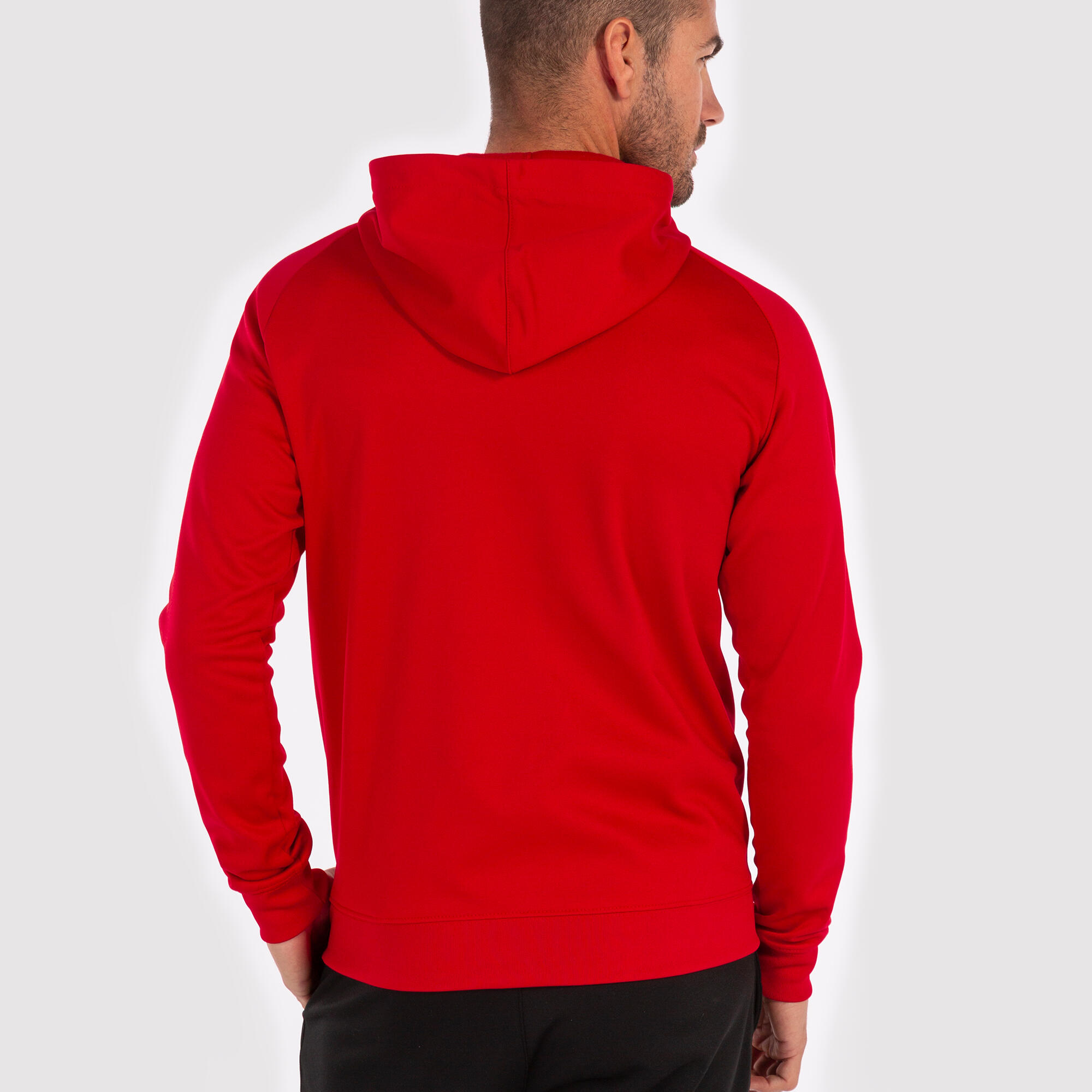 Chaqueta Con Capucha Fútbol Niños Joma Menfis Rojo 3/7