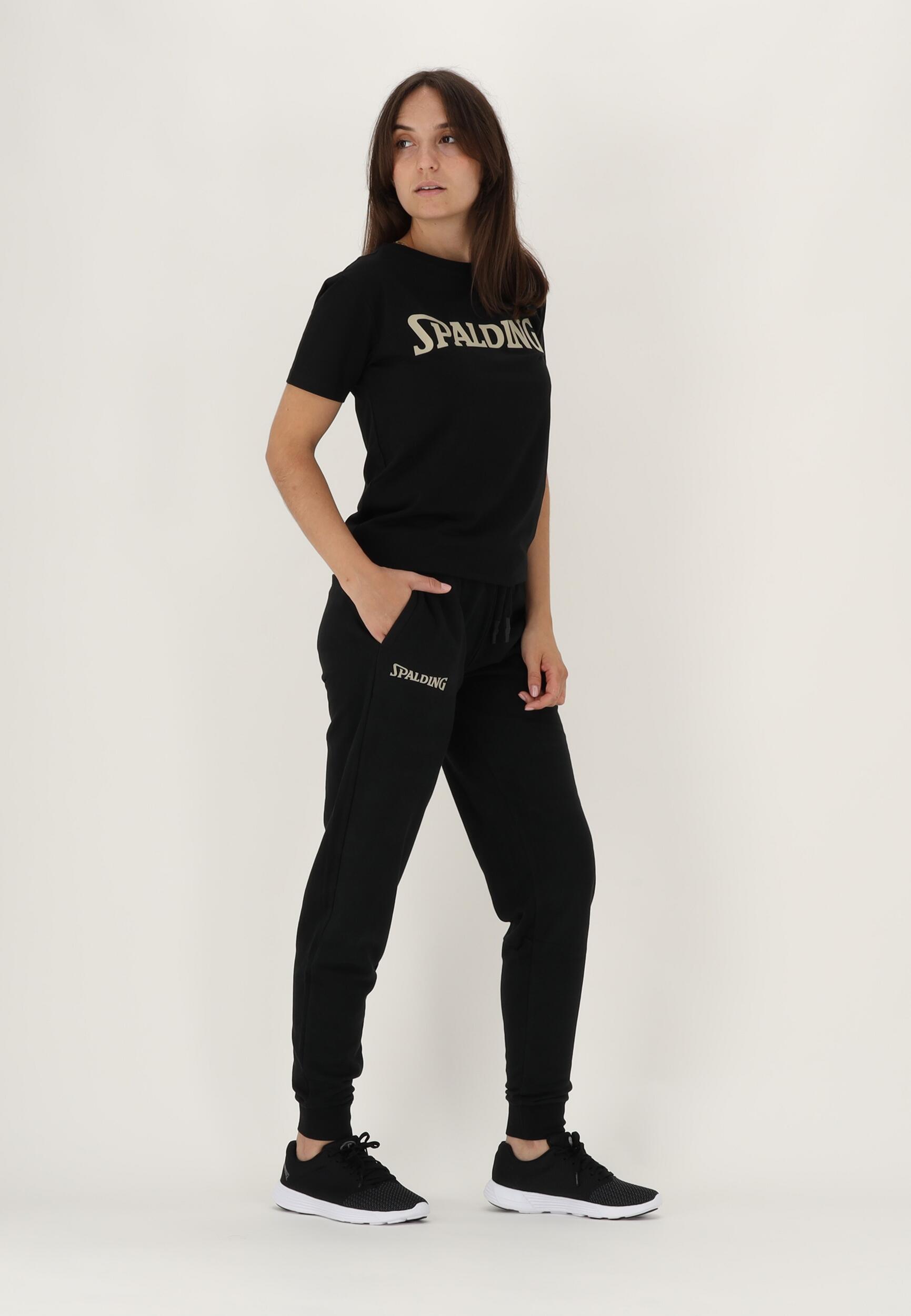 PANTALON DE JOGGING FEMME DE BASKET black-beige Spalding 5/5