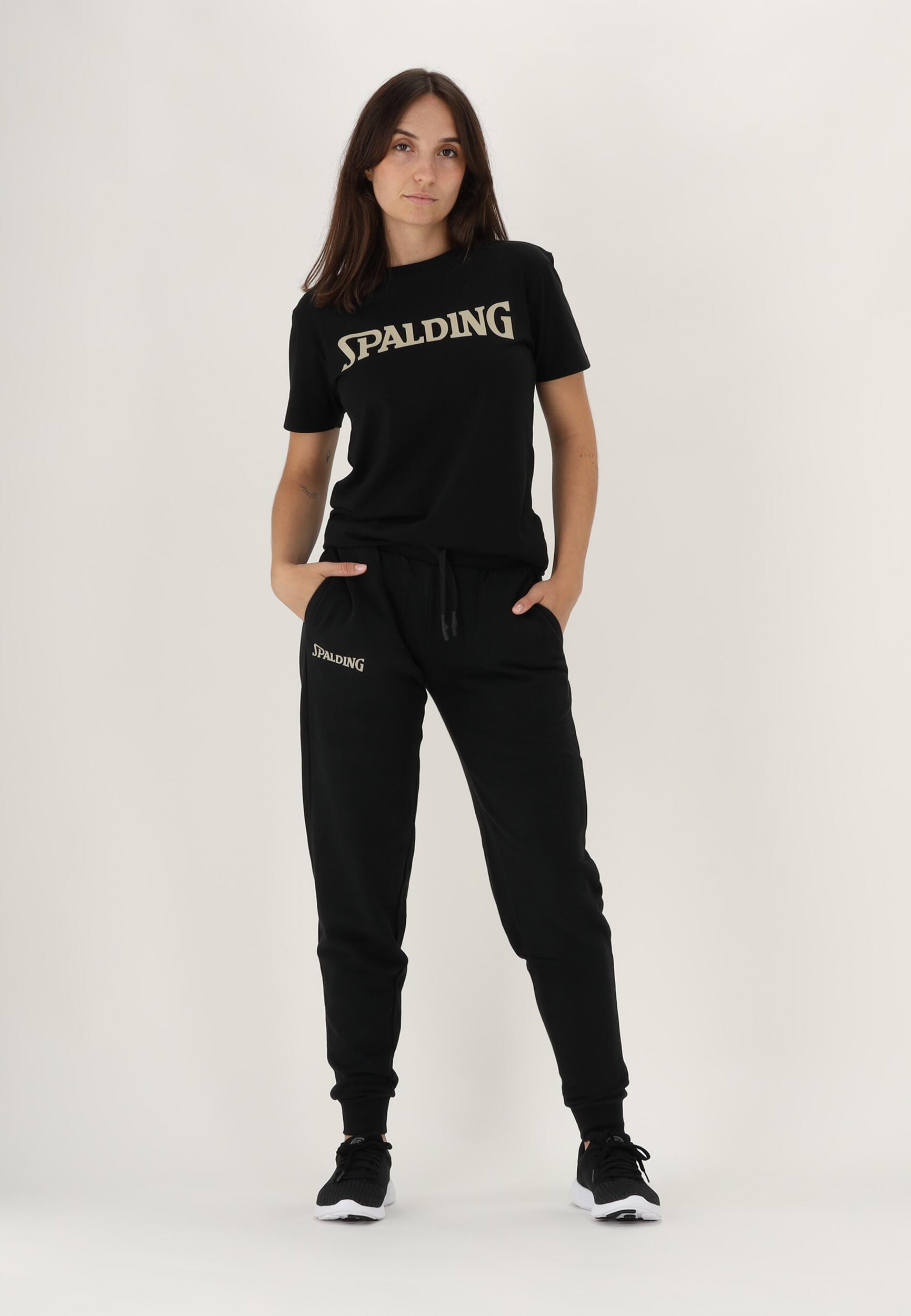 PANTALON DE JOGGING FEMME DE BASKET black-beige Spalding 4/5
