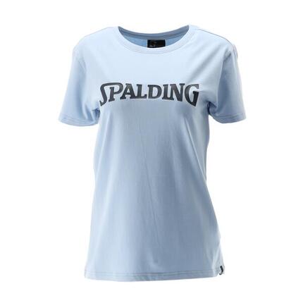 TEE-SHIRT LOGO FEMME DE BASKET light blue-navy Spalding