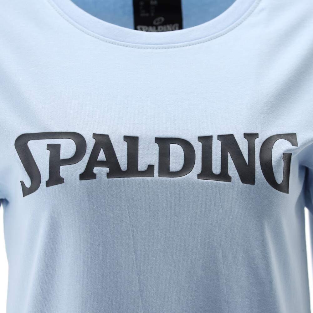 TEE-SHIRT LOGO FEMME DE BASKET light blue-navy Spalding 2/5