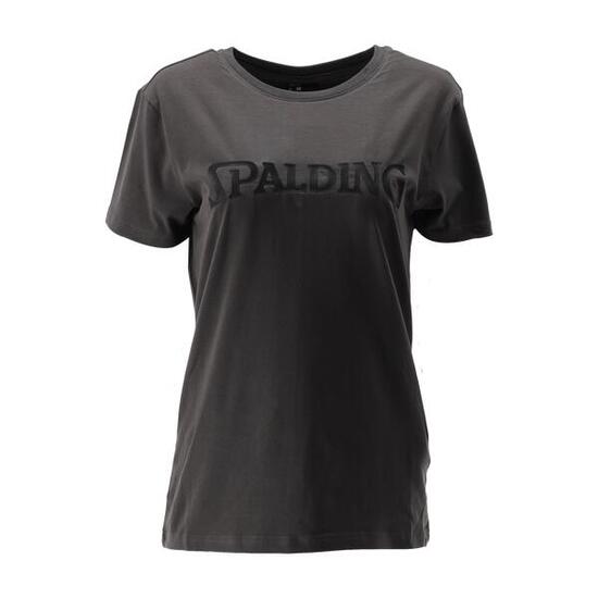 TEE-SHIRT LOGO FEMME DE BASKET charcoal-black Spalding