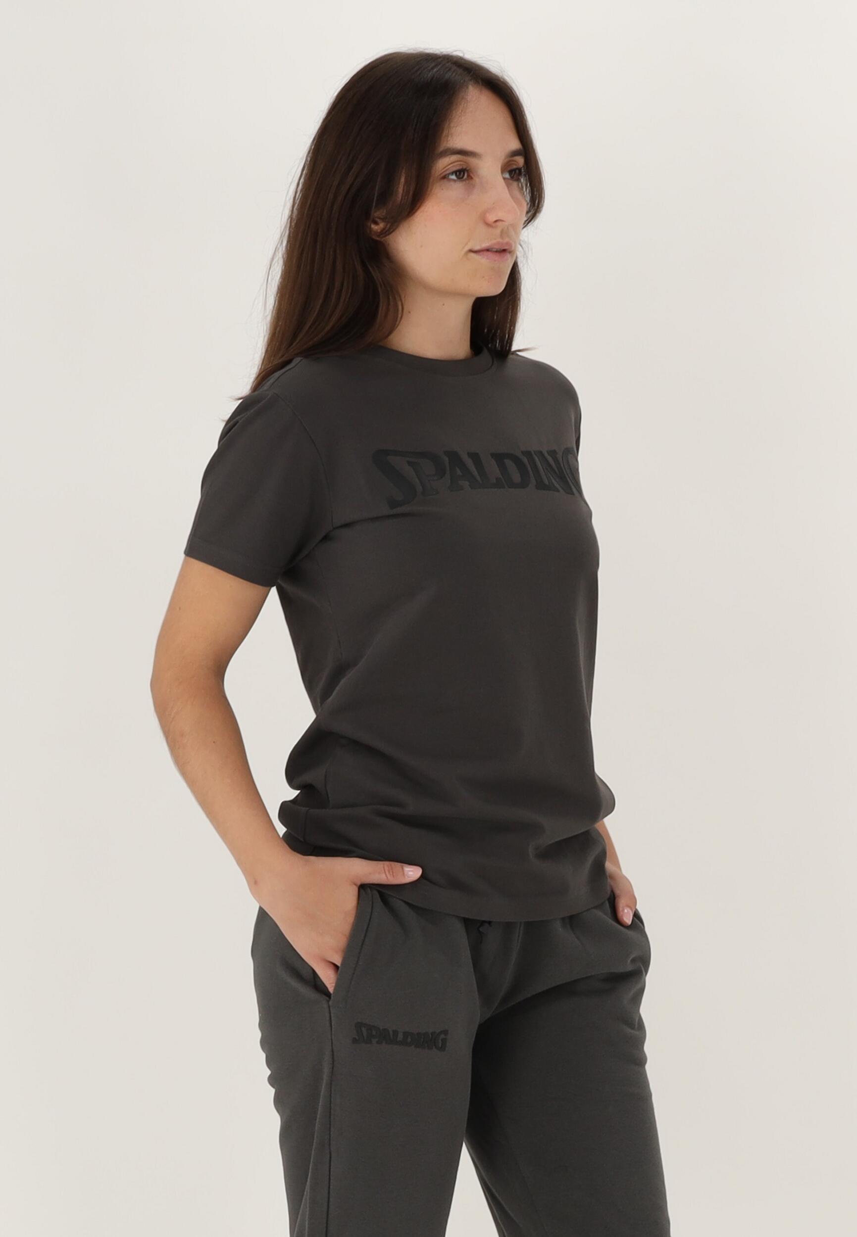 TEE-SHIRT LOGO FEMME DE BASKET charcoal-black Spalding 5/5