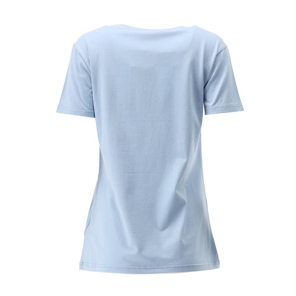 TEE-SHIRT LOGO FEMME DE BASKET light blue-navy Spalding 3/5