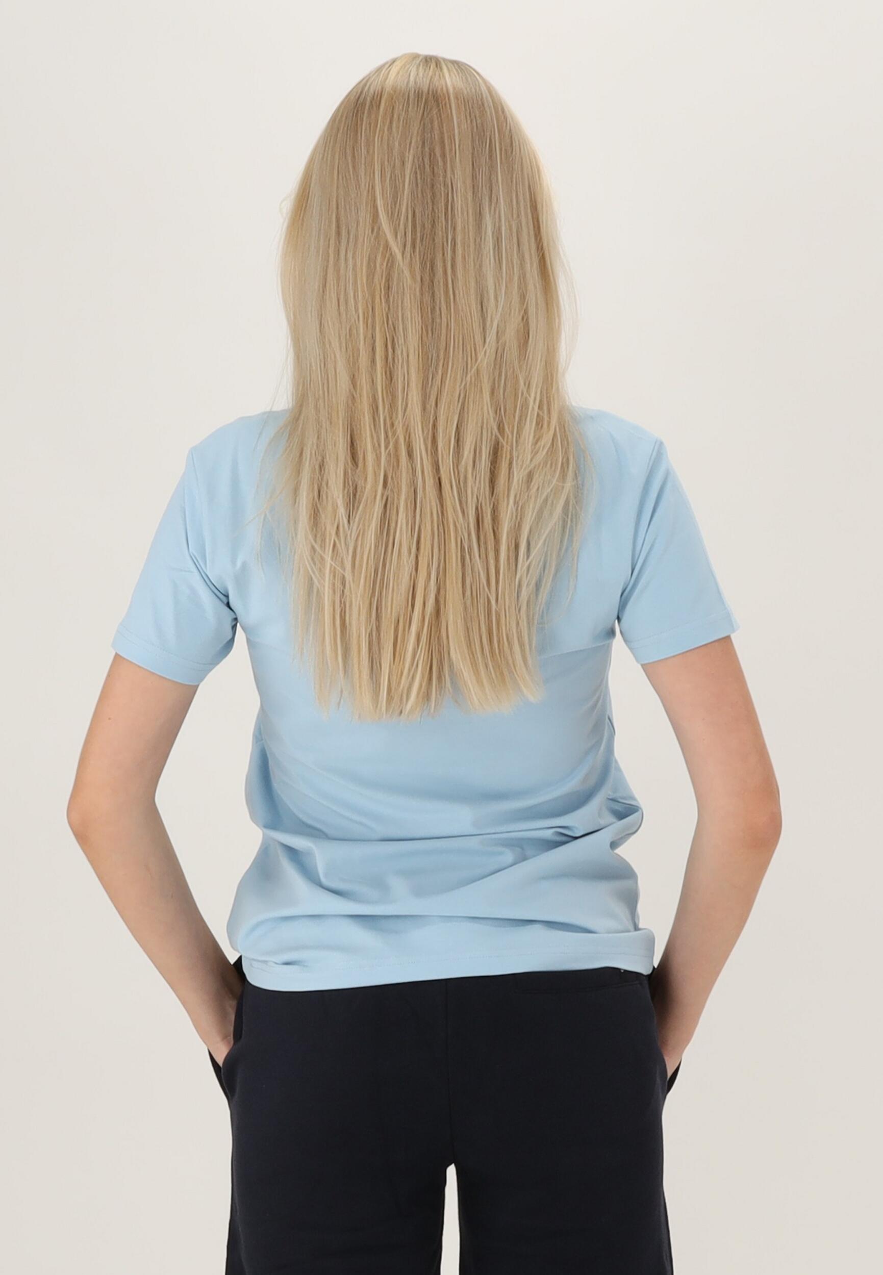 TEE-SHIRT LOGO FEMME DE BASKET light blue-navy Spalding 5/5