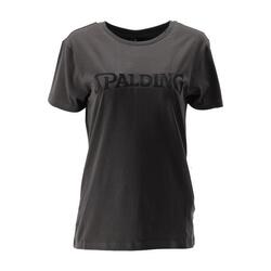 TEE-SHIRT LOGO FEMME DE BASKET charcoal-black Spalding