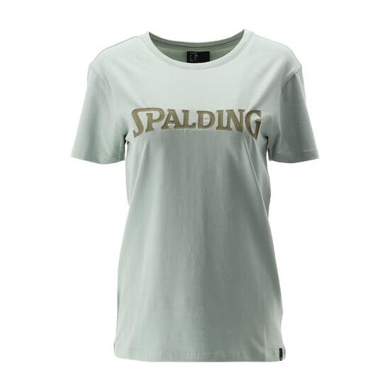 TEE-SHIRT LOGO FEMME DE BASKET light green-khaki Spalding