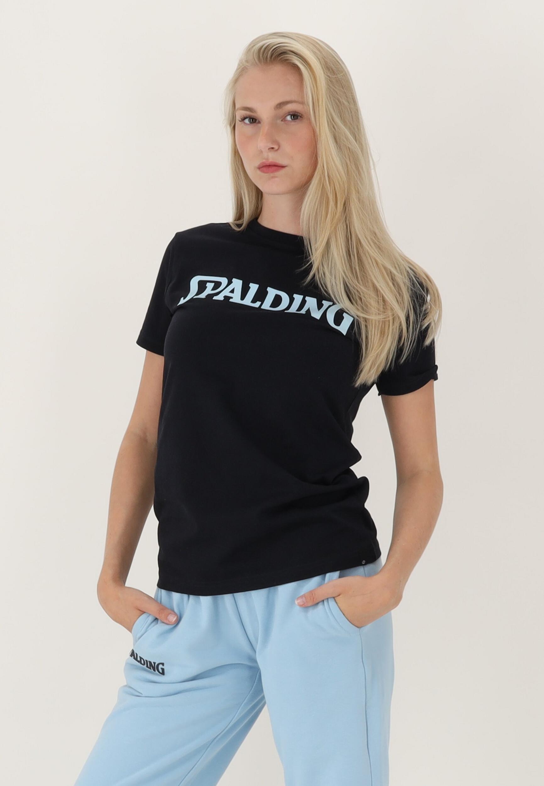 TEE-SHIRT LOGO FEMME DE BASKET navy-light blue Spalding 5/5