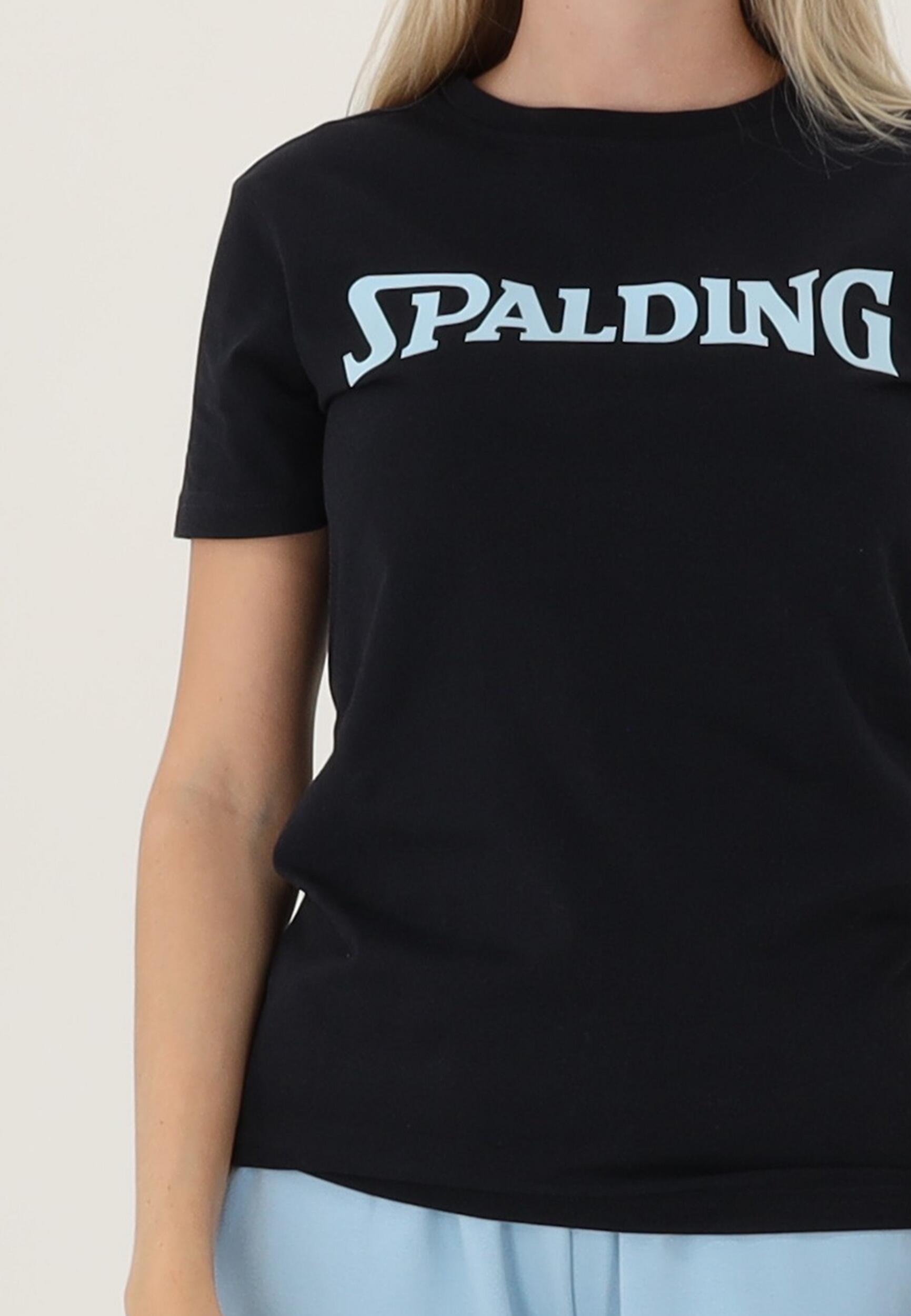 TEE-SHIRT LOGO FEMME DE BASKET navy-light blue Spalding 4/5