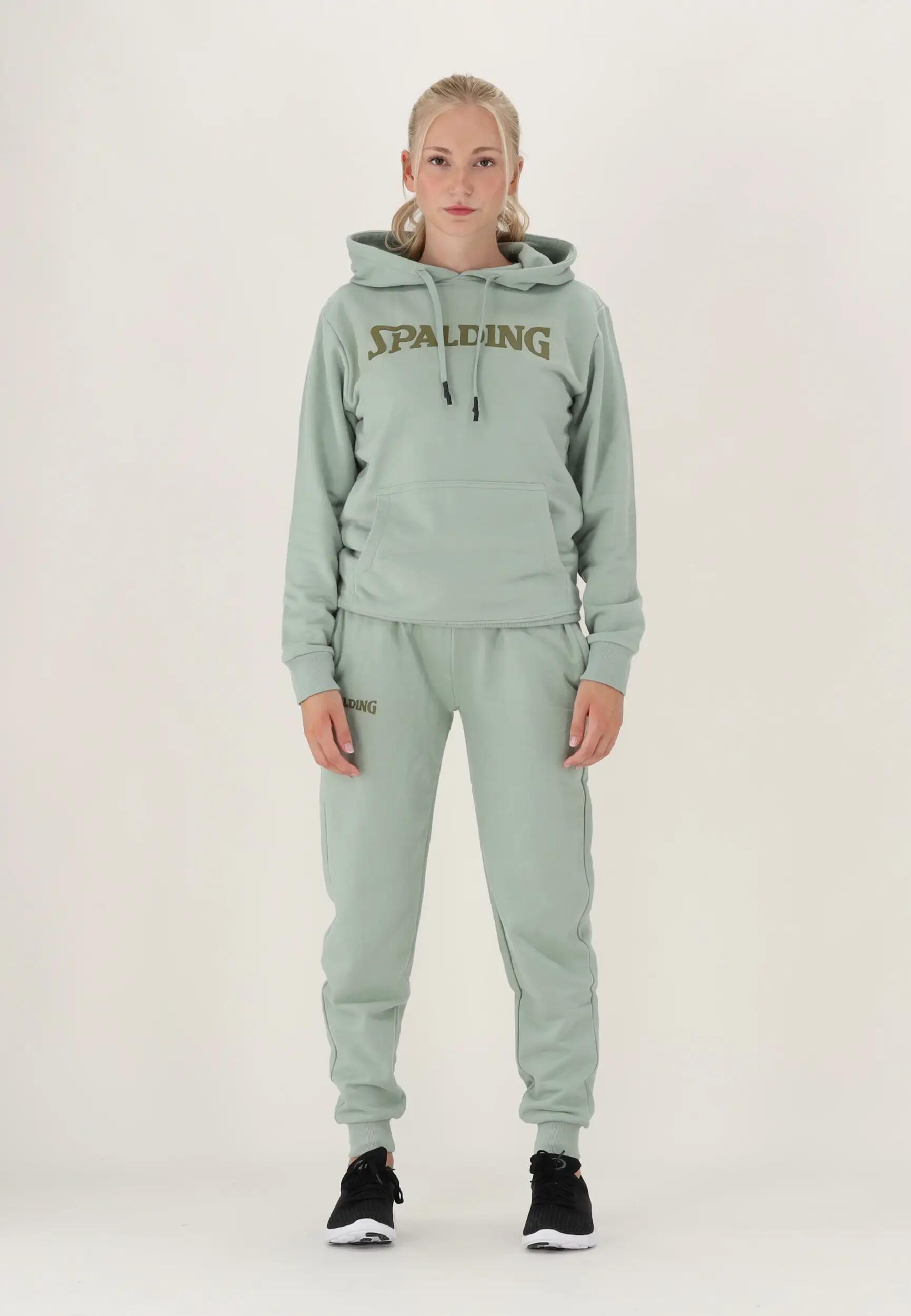 HOODIE FEMME DE BASKET light green-khaki Spalding 4/5