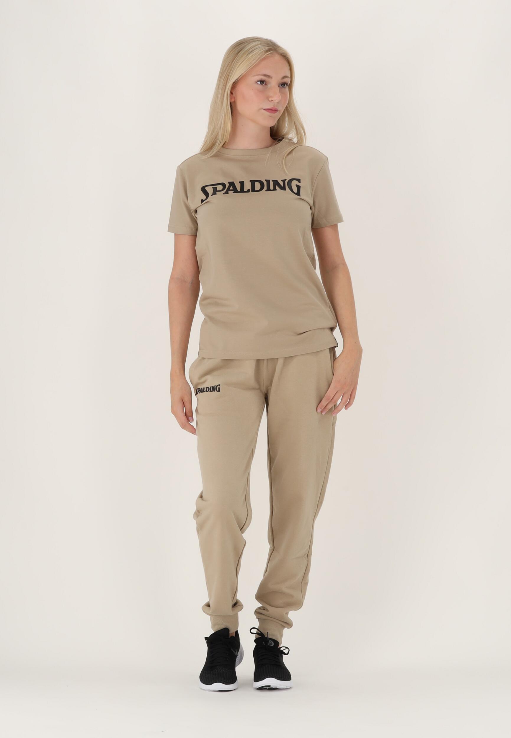 PANTALON DE JOGGING FEMME DE BASKET beige-black Spalding 4/5