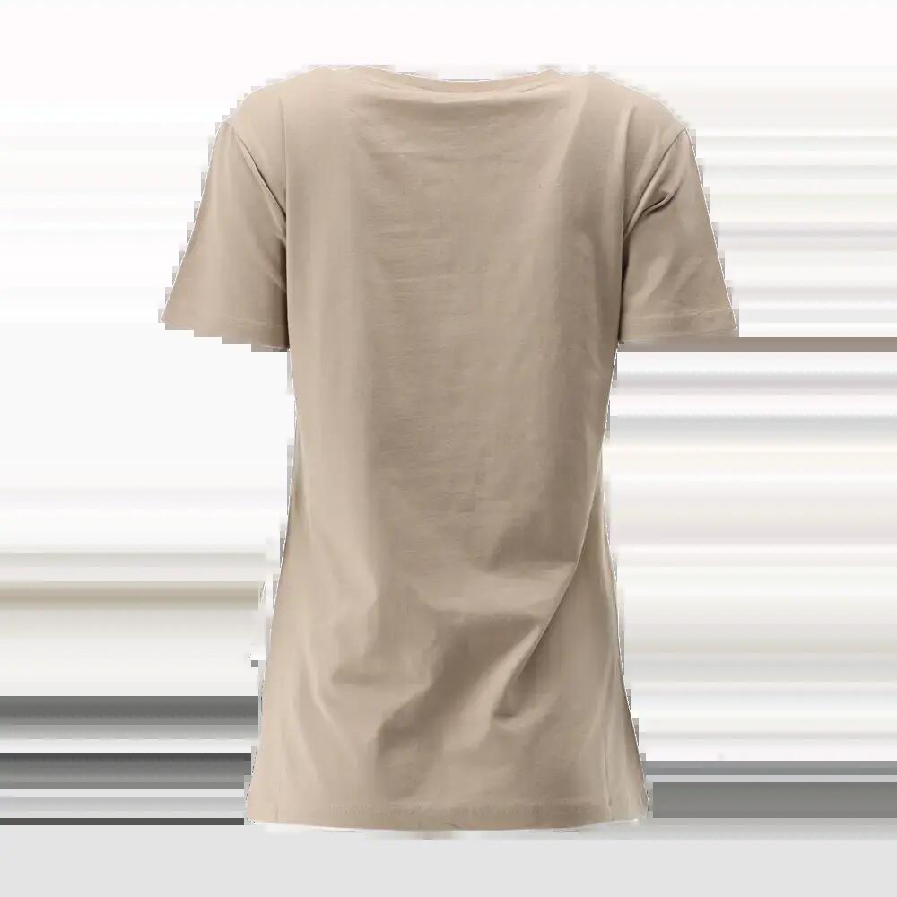 TEE-SHIRT LOGO FEMME DE BASKET beige-black Spalding 3/5