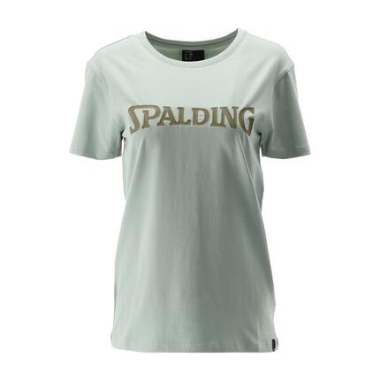 TEE-SHIRT LOGO FEMME DE BASKET light green-khaki Spalding