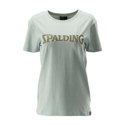 TEE-SHIRT LOGO FEMME DE BASKET light green-khaki Spalding