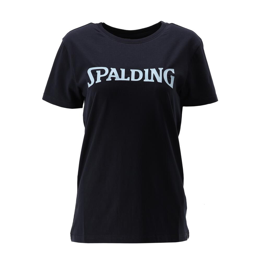 Spalding - Tee-shirt Logo Femme De Basket Navy-light Blue Spalding - T-shirt Manches Courtes - Bleu - 38 S - Decathlon