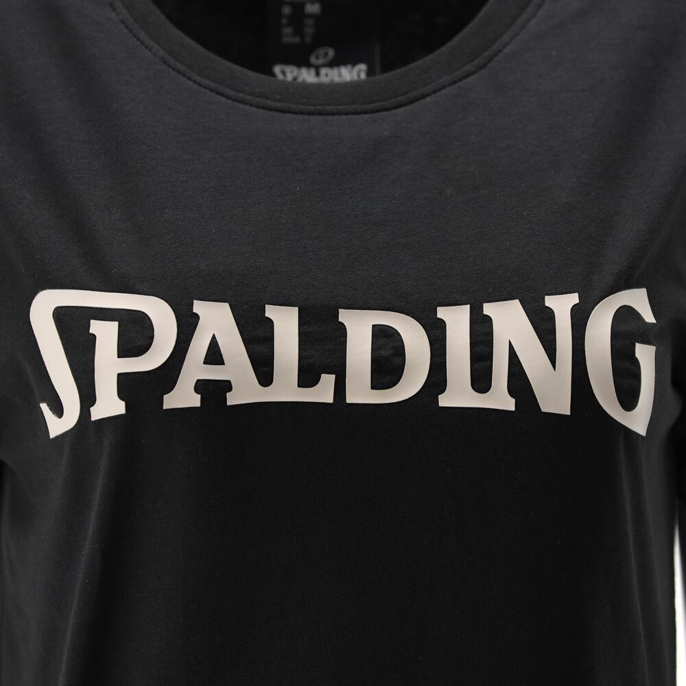 TEE-SHIRT LOGO FEMME DE BASKET black-beige Spalding 2/5