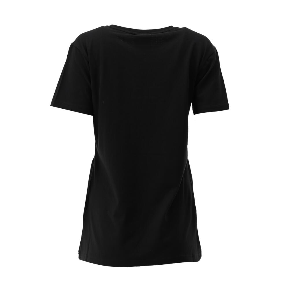 TEE-SHIRT LOGO FEMME DE BASKET black-beige Spalding 3/5
