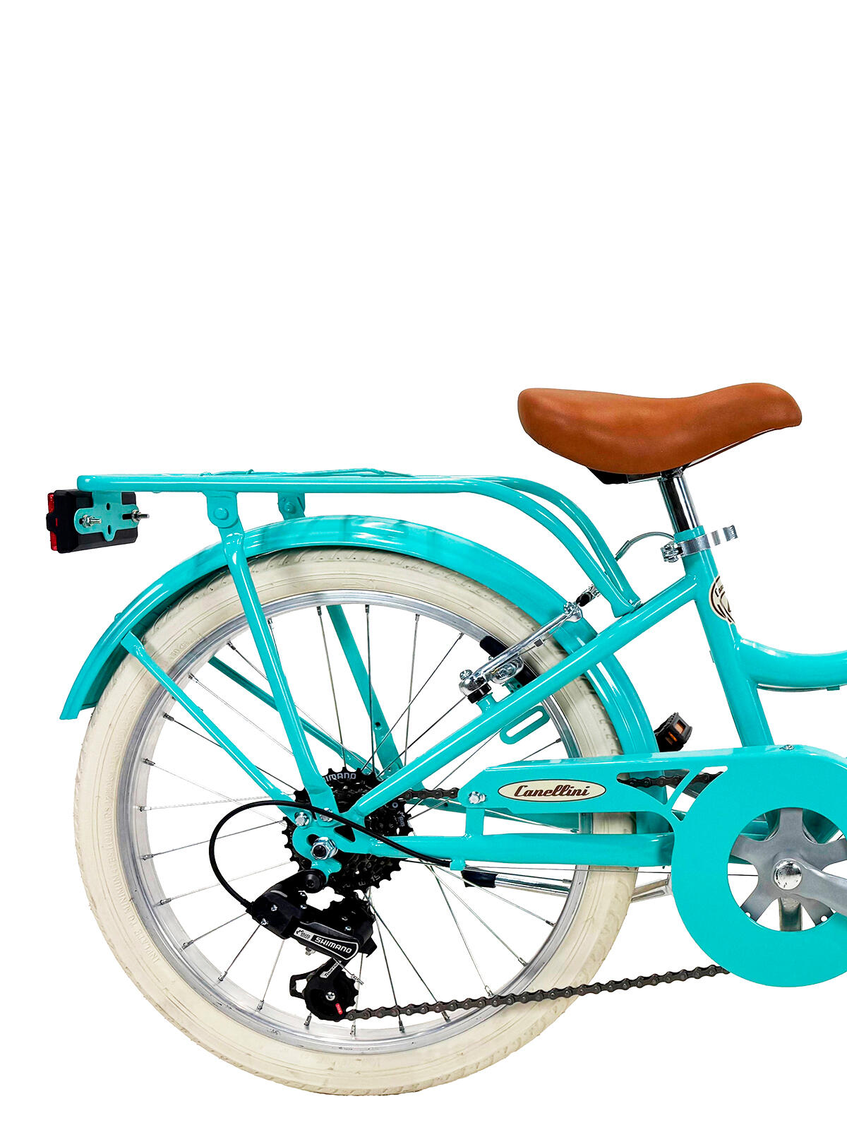 Mädchenfahrrad Dolce Vita by Canellini ROMA 20" 6V mit korb - Tiffany 2/3