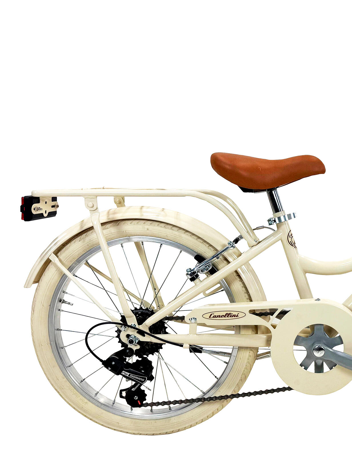 Meisjesfiets Dolce Vita by Canellini ROMA 20" 6V - Crème 3/3