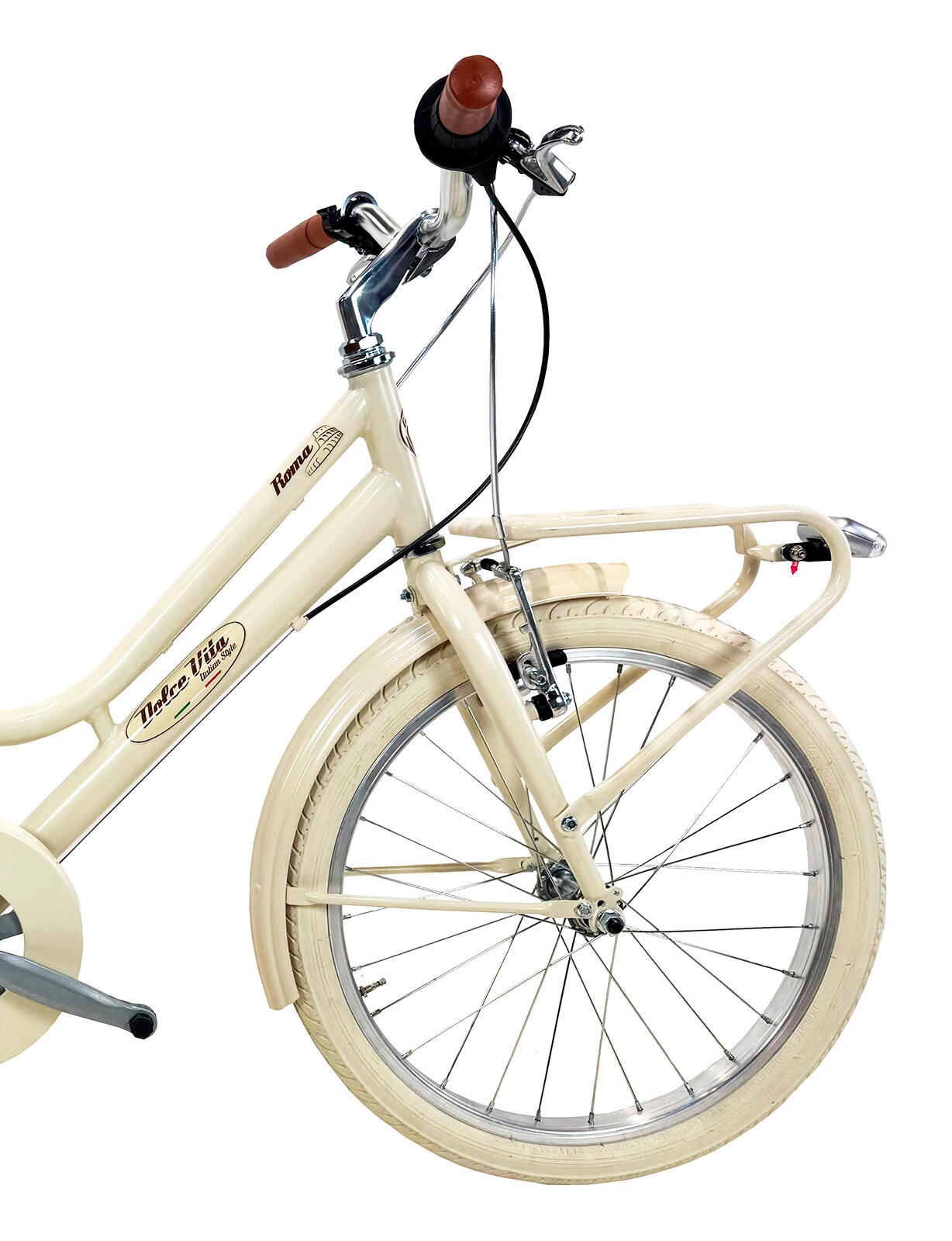 Meisjesfiets Dolce Vita by Canellini ROMA 20" 6V - Crème 2/3