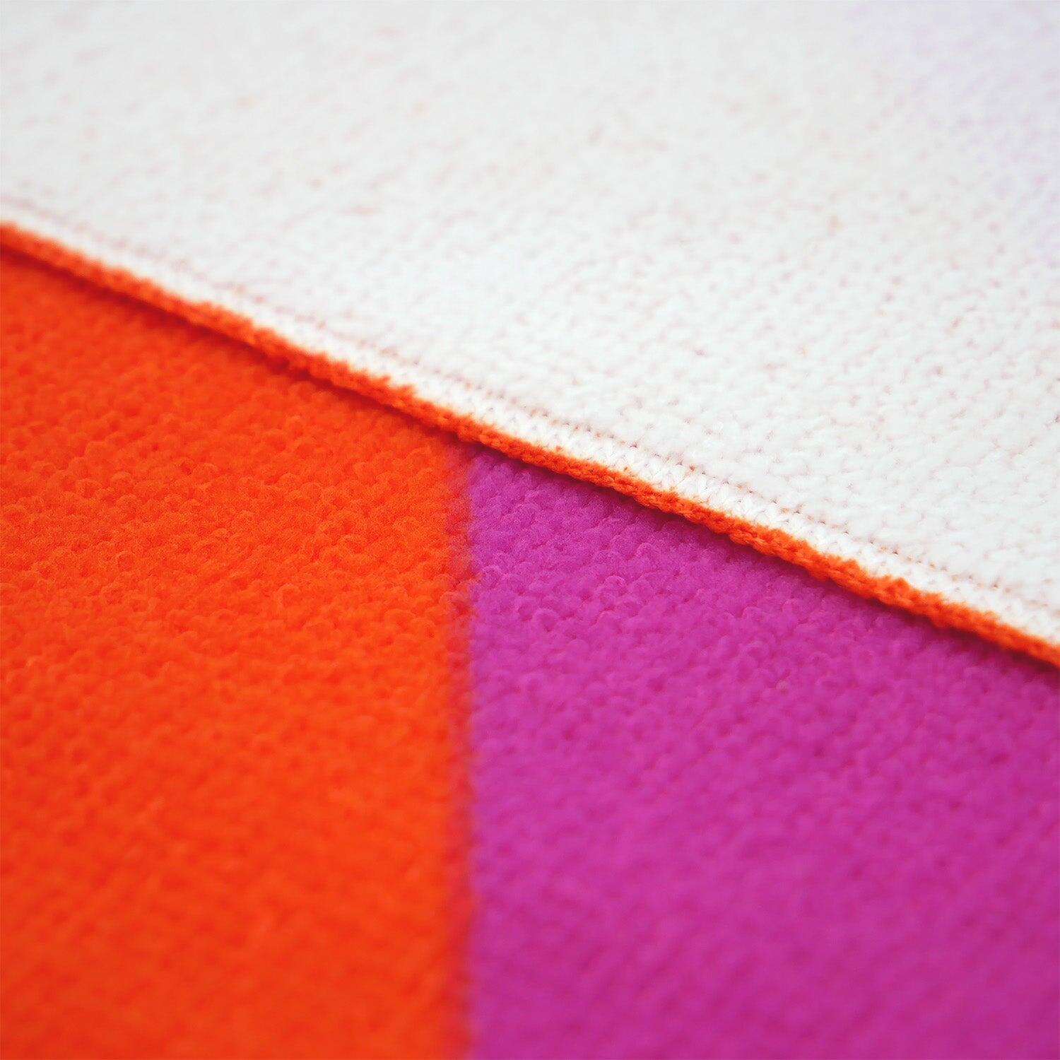 Strandlaken Microvezel Roze 75x150 220g/m² - Streep-Pop 4/4