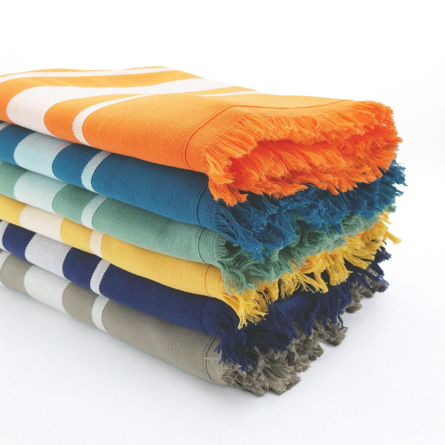 Fouta foderata in spugna - Caraibi Girasole - 90x170 cm - 340 g/m² 4/4