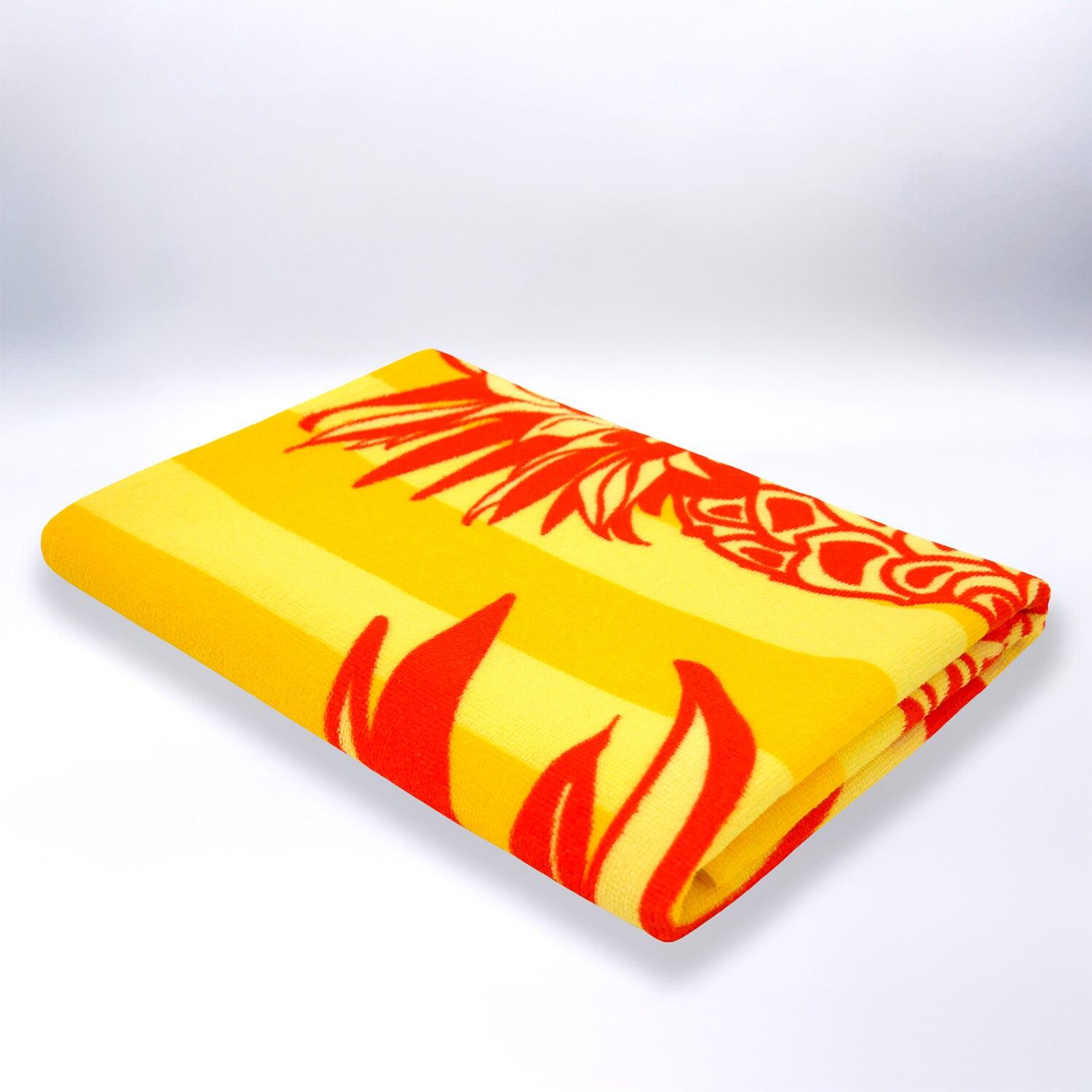 Microvezel strandlaken - Pop-Ananas - 75x150cm - 220g/m² 3/4