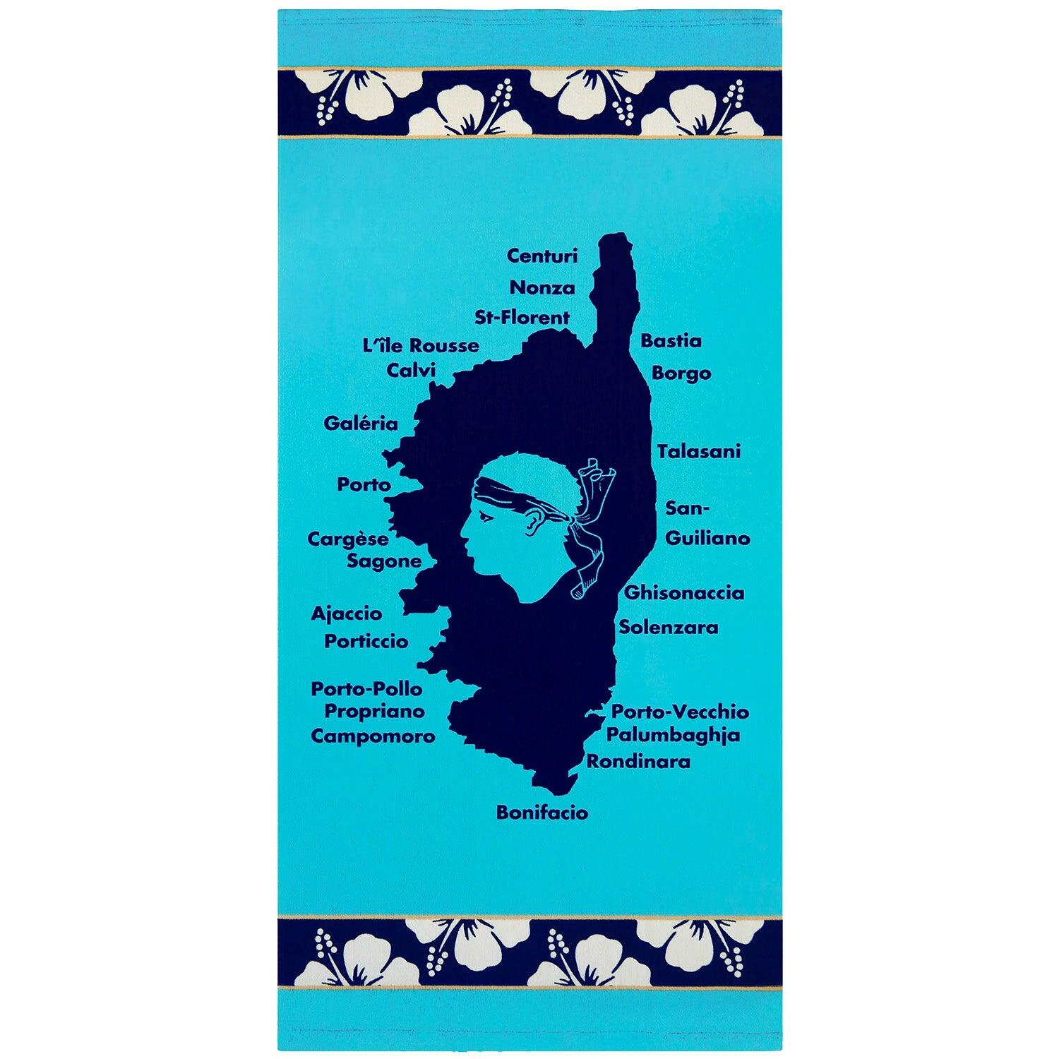Le Comptoir De La Plage - Serviette De Plage Enfant Microfibre Bleu 70x140 250g/m² - Lavezzi - Serviette - Bleu - 40 M - Decathlon