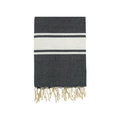 Fouta plate traditionnelle - Kozo Vert Emeraude - 100x200cm - 190g/m²