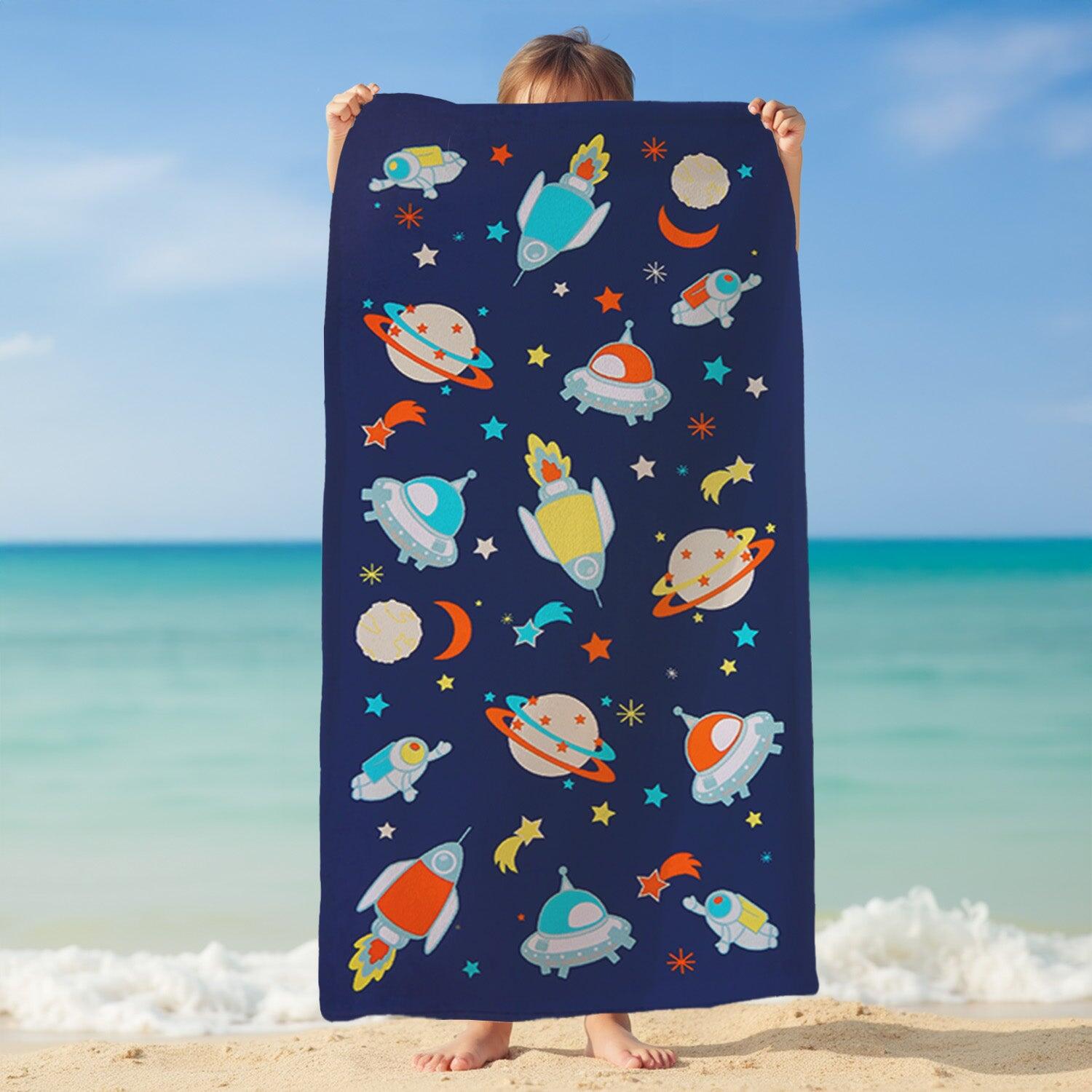 Toalla de playa de microfibra para niños - Galaxy - 70x140cm - 250g/m² 2/4